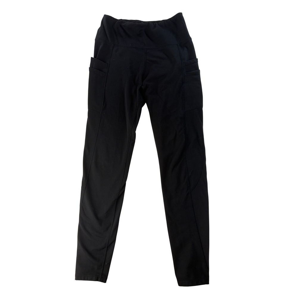 Baleaf Leggings Womens Small Thermal Fleece Lined Pockets Black Outdoor Athletic